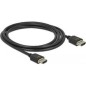 Delock HDMI-kabel 2m Sort